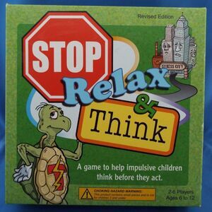 Stop Relax Think Board Game by Becky Bridges 1990 Help Impulsive Children Think